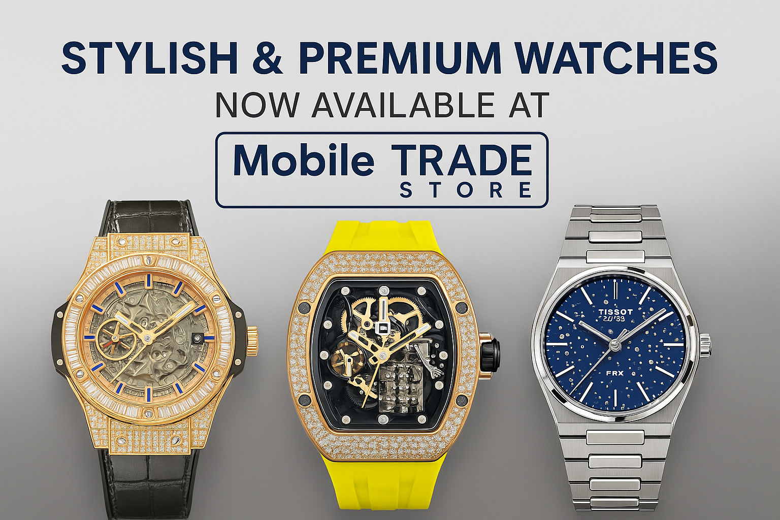 Stylish & Premium Watches Now Available at Mobile Trade Store