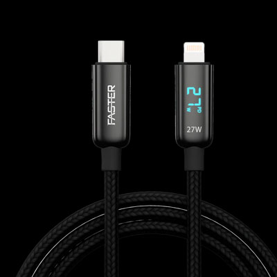 FASTER 27W USB-C TO LIGHTNINGDIGITAL DATA CABLE