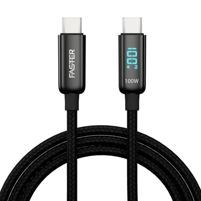 FASTER 100W USB-C TO USB-C PD CABLE