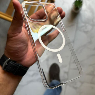 Berlia Hard MagSafe Clear Case (Anti-Yellow)
